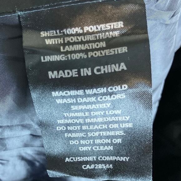 Dryjoys by FootJoys Mens Pants Black Rain Windbreaker Lined Pull On XL - Picture 5 of 13